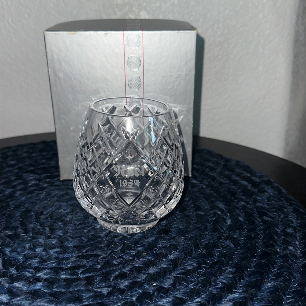 VINTAGE 1984 Lenox Crystal 1st Annual Christmas Candle Holder